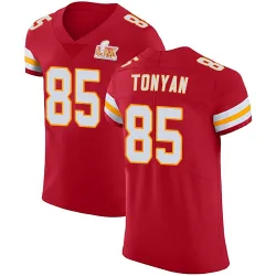 Men's Robert Tonyan Kansas City Chiefs No.85 Elite Team Color Vapor Untouchable Super Bowl LIX Jersey - Red