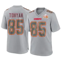 Men's Robert Tonyan Kansas City Chiefs No.85 Game Atmosphere Fashion Super Bowl LIX Jersey - Gray