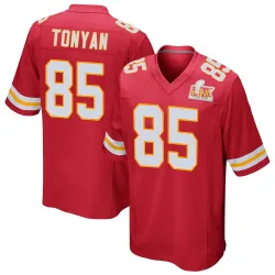 Men's Robert Tonyan Kansas City Chiefs No.85 Game Team Color Super Bowl LIX Jersey - Red