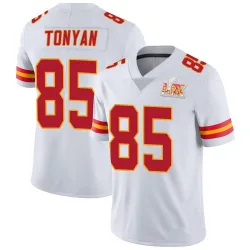 Men's Robert Tonyan Kansas City Chiefs No.85 Limited Vapor Untouchable Super Bowl LIX Jersey - White