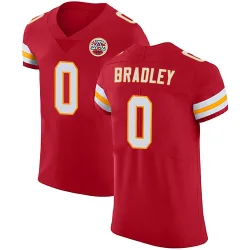 Men's Shaun Bradley Kansas City Chiefs No.0 Elite Team Color Vapor Untouchable Jersey - Red