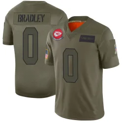 Men's Shaun Bradley Kansas City Chiefs No.0 Limited 2019 Salute to Service Jersey - Camo