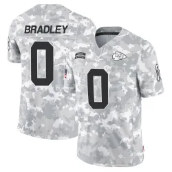 Men's Shaun Bradley Kansas City Chiefs No.0 Limited 2024 Salute to Service Jersey - Arctic Camo