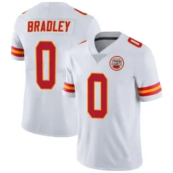 Men's Shaun Bradley Kansas City Chiefs No.0 Limited Vapor Untouchable Jersey - White