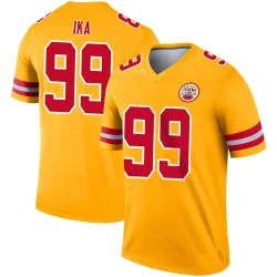 Men's Siaki Ika Kansas City Chiefs No.99 Legend Inverted Jersey - Gold