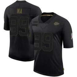 Men's Siaki Ika Kansas City Chiefs No.99 Limited 2020 Salute To Service Jersey - Black