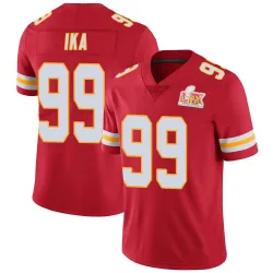 Men's Siaki Ika Kansas City Chiefs No.99 Limited Team Color Vapor Untouchable Super Bowl LIX Jersey - Red