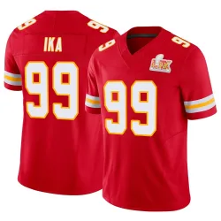 Men's Siaki Ika Kansas City Chiefs No.99 Limited Vapor F.U.S.E. Super Bowl LIX Jersey - Red