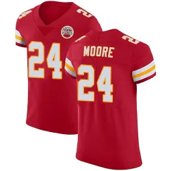 Men's Skyy Moore Kansas City Chiefs No.24 Elite Team Color Vapor Untouchable Jersey - Red