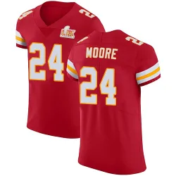 Men's Skyy Moore Kansas City Chiefs No.24 Elite Team Color Vapor Untouchable Super Bowl LIX Jersey - Red