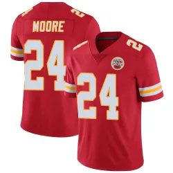 Men's Skyy Moore Kansas City Chiefs No.24 Limited Team Color Vapor Untouchable Jersey - Red