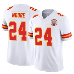 Men's Skyy Moore Kansas City Chiefs No.24 Limited Vapor F.U.S.E. Jersey - White