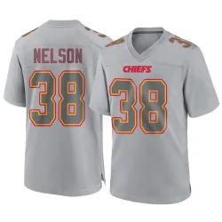 Men's Steven Nelson Kansas City Chiefs No.38 Game Atmosphere Fashion Jersey - Gray