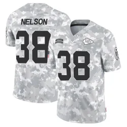 Men's Steven Nelson Kansas City Chiefs No.38 Limited 2024 Salute to Service Jersey - Arctic Camo