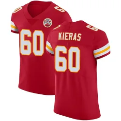 Men's Tautvydas Kieras Kansas City Chiefs No.60 Elite Team Color Vapor Untouchable Jersey - Red
