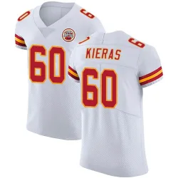 Men's Tautvydas Kieras Kansas City Chiefs No.60 Elite Vapor Untouchable Jersey - White