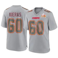 Men's Tautvydas Kieras Kansas City Chiefs No.60 Game Atmosphere Fashion Super Bowl LIX Jersey - Gray