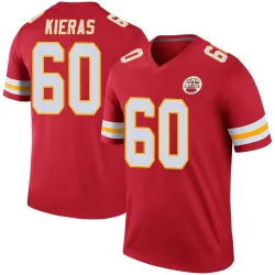Men's Tautvydas Kieras Kansas City Chiefs No.60 Legend Color Rush Jersey - Red