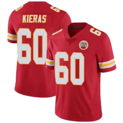 Men's Tautvydas Kieras Kansas City Chiefs No.60 Limited Team Color Vapor Untouchable Jersey - Red