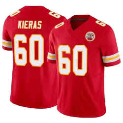 Men's Tautvydas Kieras Kansas City Chiefs No.60 Limited Vapor F.U.S.E. Jersey - Red