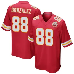 Men's Tony Gonzalez Kansas City Chiefs No.88 Game Team Color Jersey - Red