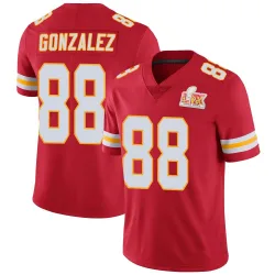 Men's Tony Gonzalez Kansas City Chiefs No.88 Limited Team Color Vapor Untouchable Super Bowl LIX Jersey - Red