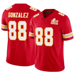 Men's Tony Gonzalez Kansas City Chiefs No.88 Limited Vapor F.U.S.E. Super Bowl LIX Jersey - Red