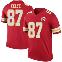 Men's Travis Kelce Kansas City Chiefs No.87 Legend Color Rush Jersey - Red