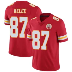 Men's Travis Kelce Kansas City Chiefs No.87 Limited Team Color Vapor Untouchable Jersey - Red