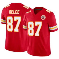 Men's Travis Kelce Kansas City Chiefs No.87 Limited Vapor F.U.S.E. Jersey - Red