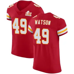 Men's Tre Watson Kansas City Chiefs No.49 Elite Team Color Vapor Untouchable Super Bowl LIX Jersey - Red