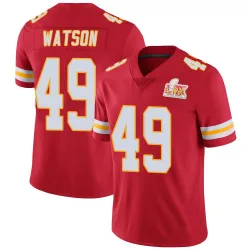 Men's Tre Watson Kansas City Chiefs No.49 Limited Team Color Vapor Untouchable Super Bowl LIX Jersey - Red