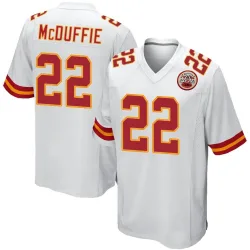 Men's Trent McDuffie Kansas City Chiefs No.22 Game Jersey - White