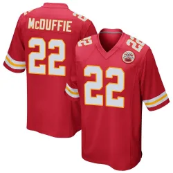 Men's Trent McDuffie Kansas City Chiefs No.22 Game Team Color Jersey - Red