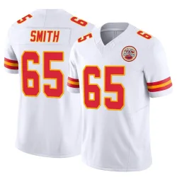 Men's Trey Smith Kansas City Chiefs No.65 Limited Vapor F.U.S.E. Jersey - White