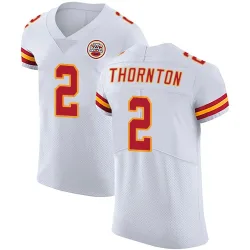 Men's Tyquan Thornton Kansas City Chiefs No.2 Elite Vapor Untouchable Jersey - White
