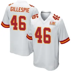Men's Tyree Gillespie Kansas City Chiefs No.46 Game Super Bowl LIX Jersey - White