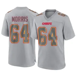 Men's Wanya Morris Kansas City Chiefs No.64 Game Atmosphere Fashion Jersey - Gray