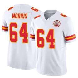 Men's Wanya Morris Kansas City Chiefs No.64 Limited Vapor F.U.S.E. Jersey - White