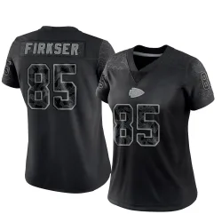 Women's Anthony Firkser Kansas City Chiefs No.85 Limited Reflective Jersey - Black