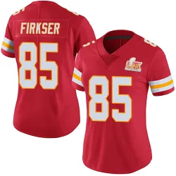 Women's Anthony Firkser Kansas City Chiefs No.85 Limited Team Color Vapor Untouchable Super Bowl LIX Jersey - Red
