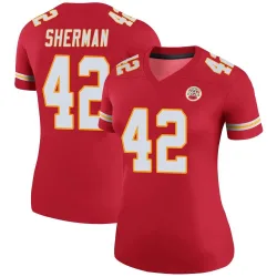 Women's Anthony Sherman Kansas City Chiefs No.42 Legend Color Rush Jersey - Red