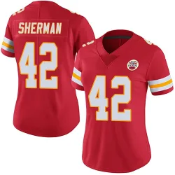 Women's Anthony Sherman Kansas City Chiefs No.42 Limited Team Color Vapor Untouchable Jersey - Red