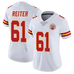 Women's Austin Reiter Kansas City Chiefs No.61 Limited Vapor Untouchable Jersey - White