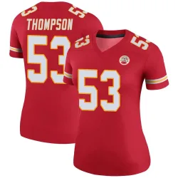 Women's BJ Thompson Kansas City Chiefs No.53 Legend Color Rush Jersey - Red