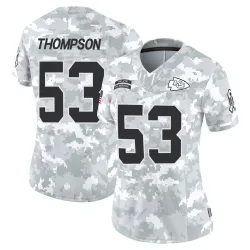 Women's BJ Thompson Kansas City Chiefs No.53 Limited 2024 Salute to Service Jersey - Arctic Camo