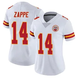 Women's Bailey Zappe Kansas City Chiefs No.14 Limited Vapor Untouchable Jersey - White