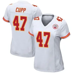 Women's Baylor Cupp Kansas City Chiefs No.47 Game Jersey - White