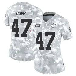 Women's Baylor Cupp Kansas City Chiefs No.47 Limited 2024 Salute to Service Jersey - Arctic Camo