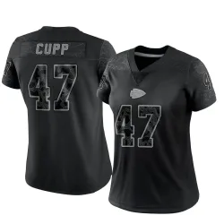 Women's Baylor Cupp Kansas City Chiefs No.47 Limited Reflective Jersey - Black